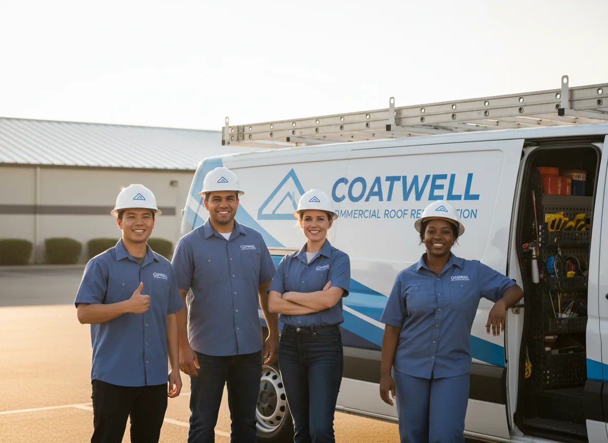 Commercial roof coating company in Cornland, IL